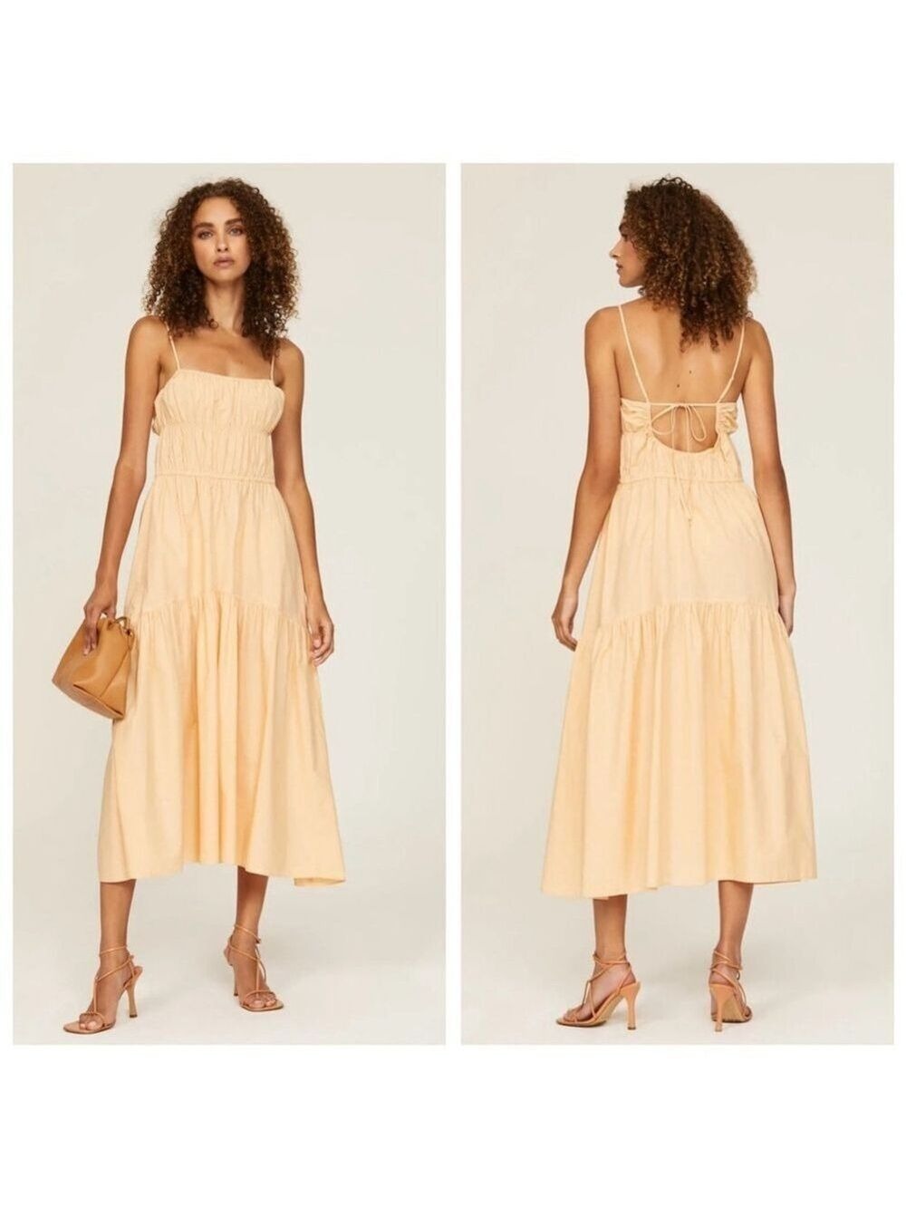 Vince Tie Back Cami Dress Size L